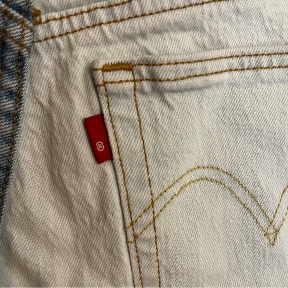 Levi’s 501 Button Fly Two Tone Shorts Waist Size 24 - Picture 5 of 12